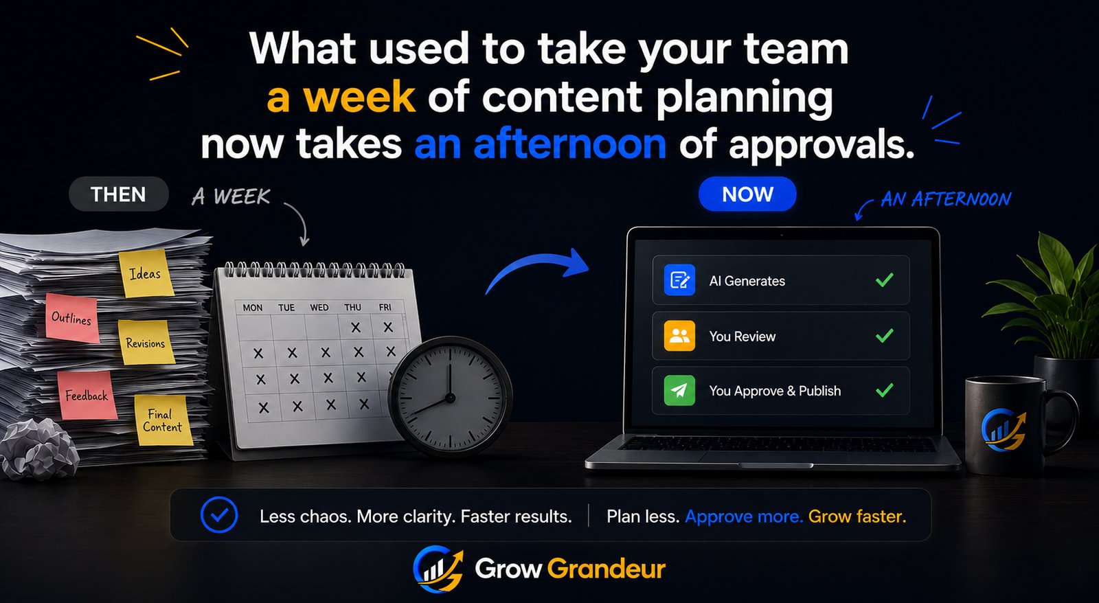 GrowGrandeur AI marketing platform overview, slide 3 of 3
